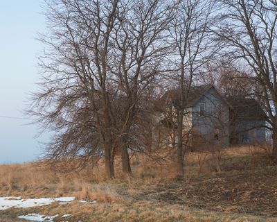 Blue House at Dawn