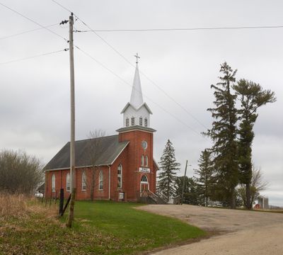 Church on a Cloudy Morning