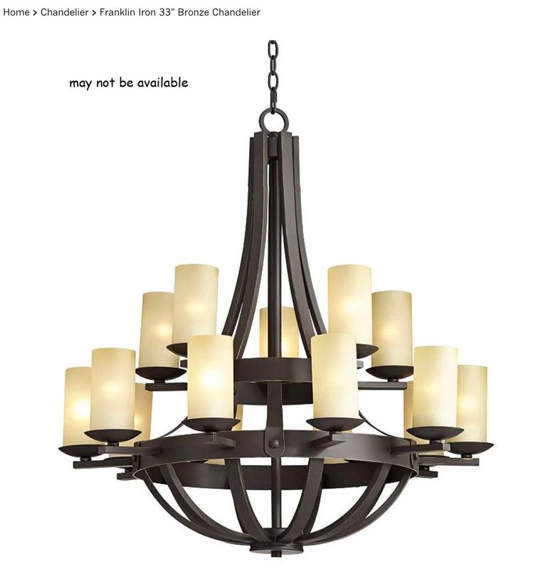 alternative chandelier (expensive and may not be available)