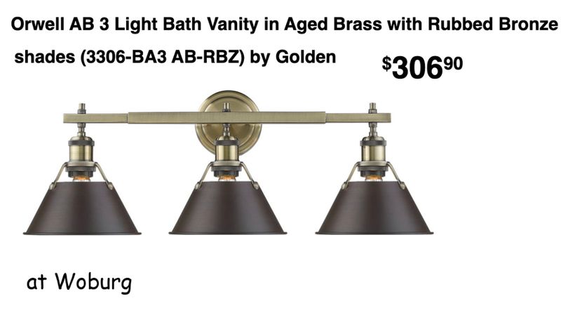 upstairs bath alternative - use black and bronze