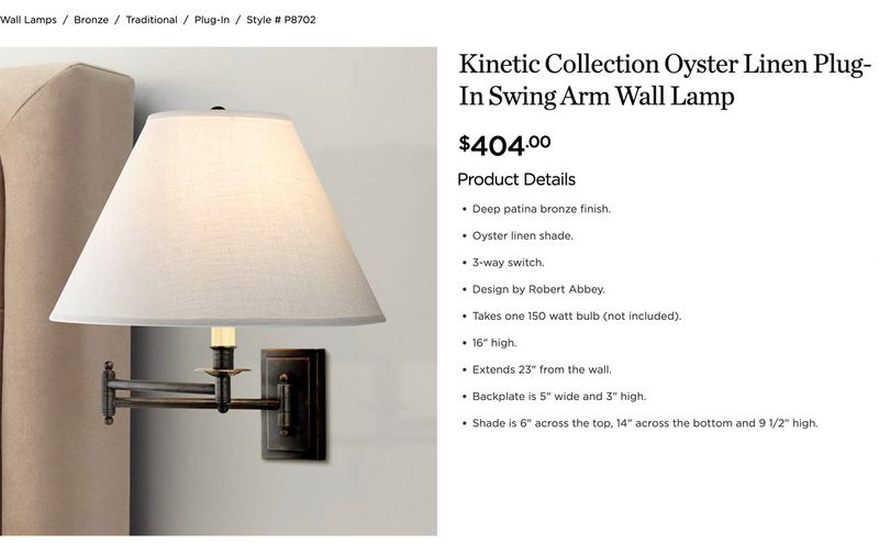 bedside sconces