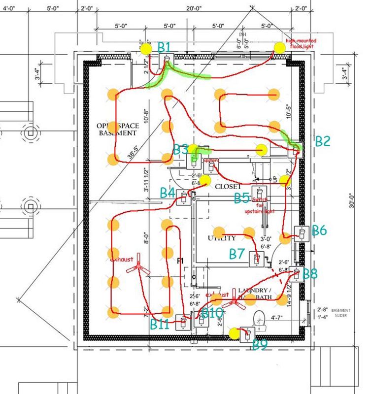 Basement Light Switches