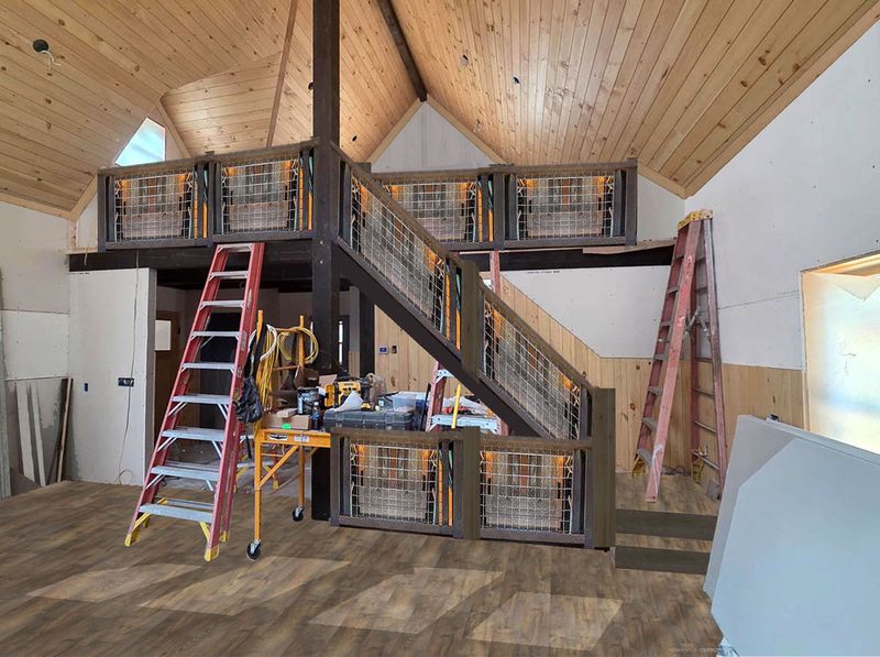 7-30-25 photo with simulated stairs and floor with natural trim