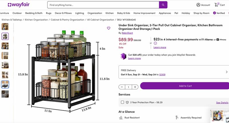 vanity 13.8 deep,11 wide, shelf is 18 high - free-standing?