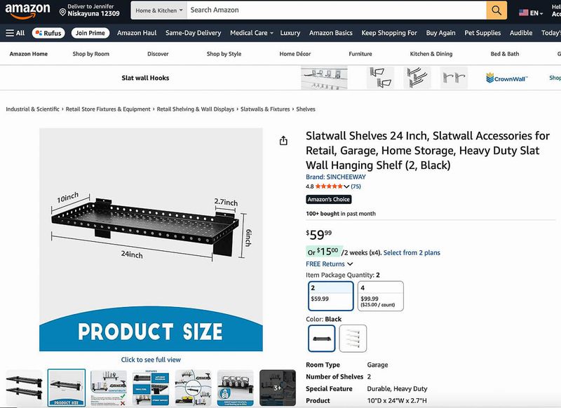 Slatboard and basement storage