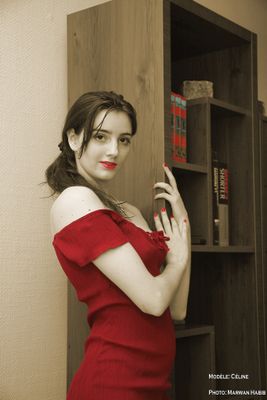 Cline - Red dress 3 / Robe rouge 3