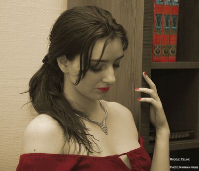 Cline - Red dress / Robe rouge