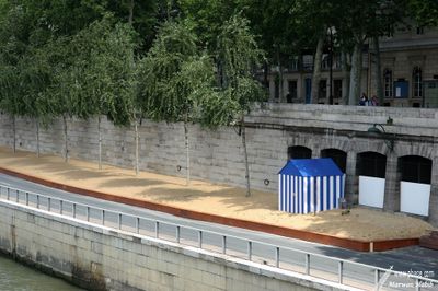 16-07-2007 : 'Paris Plage' last setup / Derniers préparatifs 'Paris Plage'