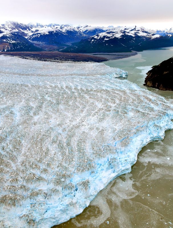 Hubbard Glacier in Disenchantment Bay, Russell Fjord, Variegated Glacier, Wrangell-St Elias National Park, Yakutat Alaska 1006