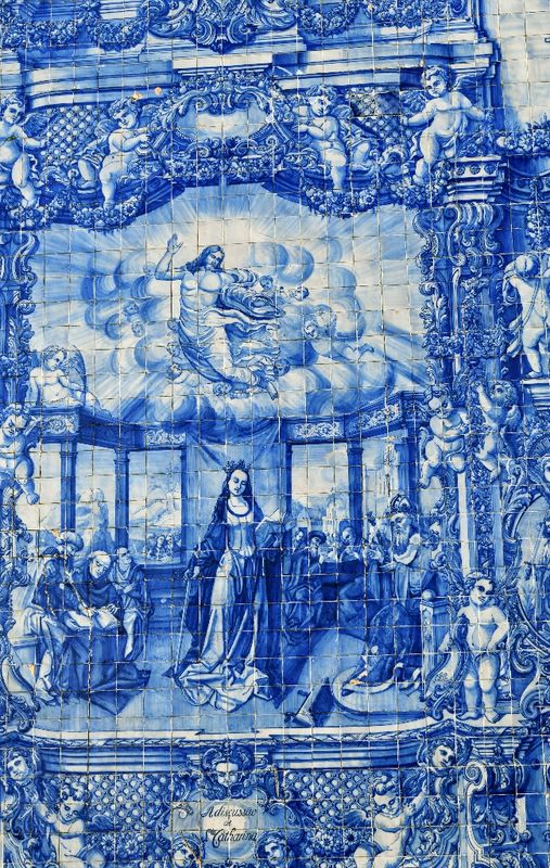 Chapel of Santa Catarina, Chapel of Souls - Capela das Almas, Azulejo Titlework,  Rua de Santa Catarina, Porto Portugal 899