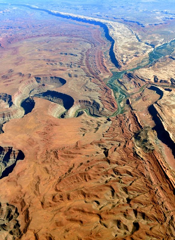 Comb Ridge San Juan Canyon, San Juan River, Lime Ridge, Monocline Point, Mule Ear, Comb Ridge, San Juan Hill, Tank Mesa, Bluff, 