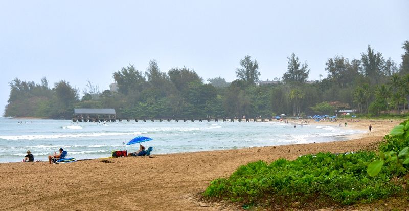 Hanalei Pavilion Beach Park, Hanalei Pier, Black Pot Beach, Hanalei, Kauai, Hawaii 209  
