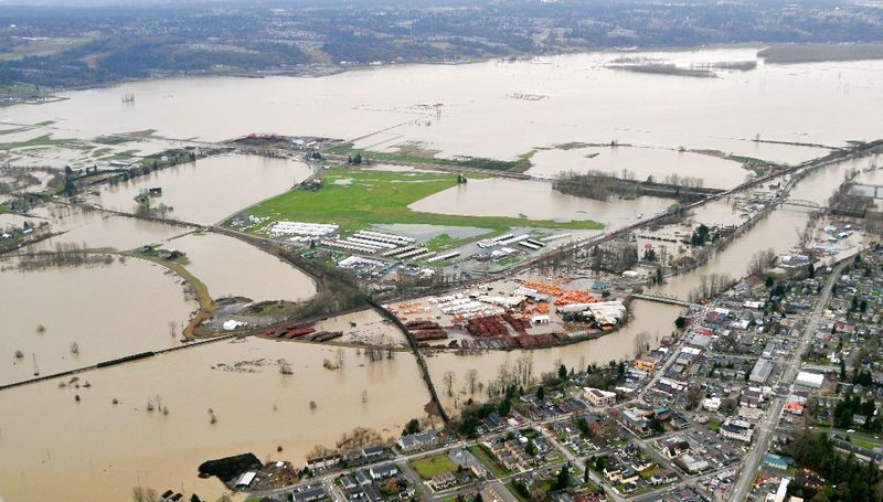 Great Flood of Snoqualmie River in January 2009, Snohomish Airport, Snohomish Washington 314  