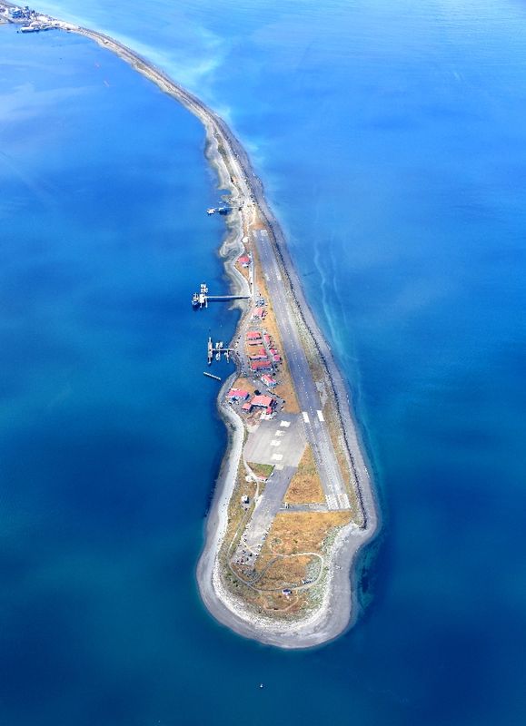 U.S. Coast Guard Air Station Port Angeles, Ediz Hook, Port Angeles Harbor, Strait of Juan de Fuca, Washington  