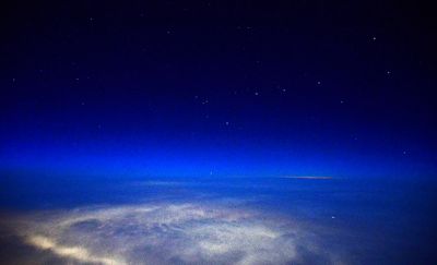 Big Dipper and Stars from 43000 Feet 