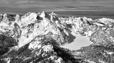 Bryant Peak, Chair Peak, The Thumbtack, Kaleetan Peak, Mount Roosevelt, Snow Lake, Cascade Mountains, Washington 309