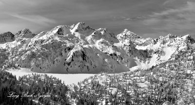 Bryant Peak, Chair Peak, The Thumbtack, Kaleetan Peak, Mount Roosevelt, Snow Lake, Cascade Mountains, Washington 221