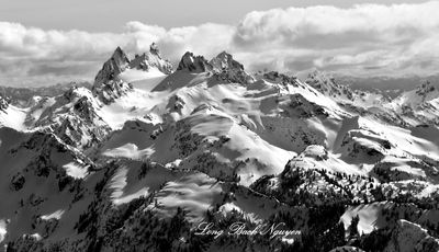 Overcoat Peak, Overcoat Glacier, Chimney Rock, Lemah Mountain, Chikamin Peak, Huckleberry Mtn, Mount Thomson, Cascade Mountains,