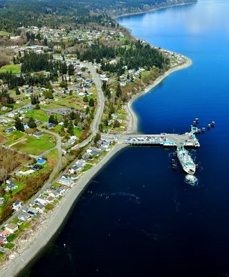 Clinton Ferry Terminal, Whidbey Island, Washington  