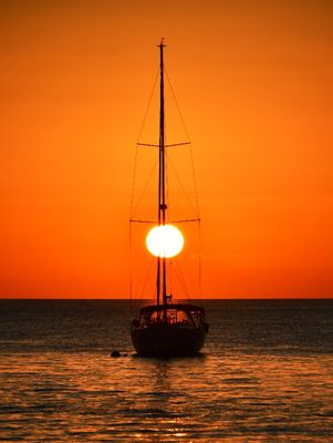 Sunset at Staniel Cay Yacht Club, Stainiel Cay, Exumas The Bahamas 569 