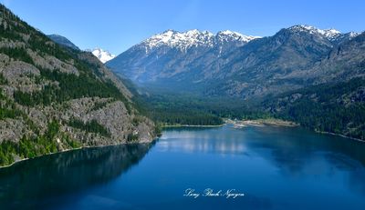 Stehikin, Lake Chelan, Painted Rock, Weater Point, Bowan Mtn, McGregory Mountain, Goode Mountain, Cascade Mountains, Washington 