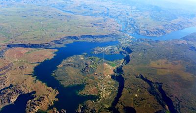 Banks Lake, Upper Grand Coulee, Osborn Ba y Lake, Electric City Airport, Electric City, Crescent Bay, Grand Coulee, Grand Coule