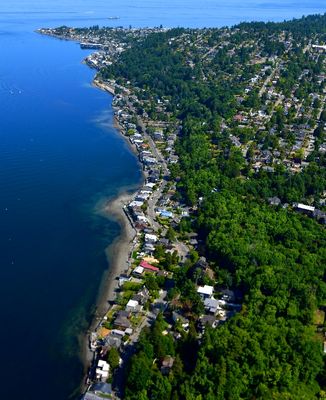 Beach Drive SW, Emma Schmitz Memorial Overlook, Me-Kwa-Mooks Park, Constellation Park, Alki Point Lighthouse, Alki, West Seattle