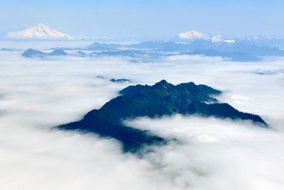 Morning Fog over Cascade Mountains, Mount Baker, Mt Shuksan, Washington 155 