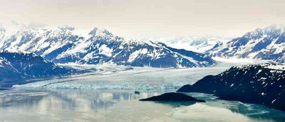 Cruise Ship in Disenchantment Bay, Valerie Glacier, Hubbard Glacier, Mount Seattle, Wrangell St Elias National Park, Yakutat, Al