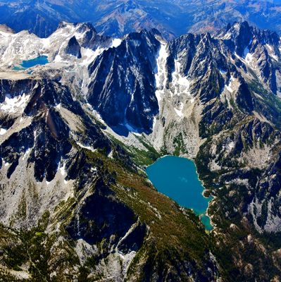Colchuck Lake, Colchuck Peak, Colchuck Glacier, Dragontail Peak, Colchuck Pass, Isolation Lake, Tranquil Lake, Enchantment Lakes