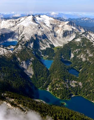 Snowking Mountain, Cyclone Lake, Snowking Lake, Skaro Lake, Neori Lake, Found Lake, Cascade Mountains, Washington 220
