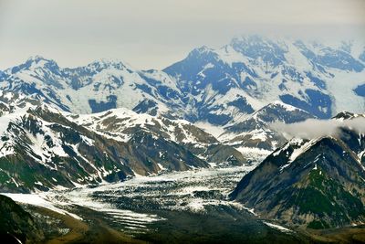 Malaspina Glacier, Marvine Glacier, Pinnacle Pass Hills, Mount Cook, Wrangell-St Elias National Park, Alaska 1125