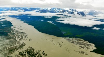 Tasnuna River, Mount Billy Mitchell, Chugach National Forest, Copper River Delta, Alaska 1542 