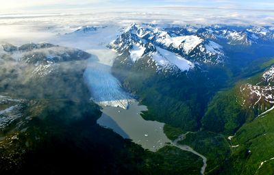 Kenai Mountains, Placer River, Spencer Glacier, Bartlett Glacier,,Trail Glacier, 