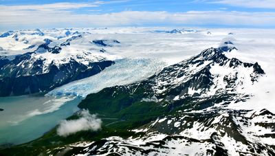 Kenai Fjords National Park, Harding Icefield, Aialik Glacier, Skee Glacier, Aialik Bay, Kenai Mountain, Alaska 1652