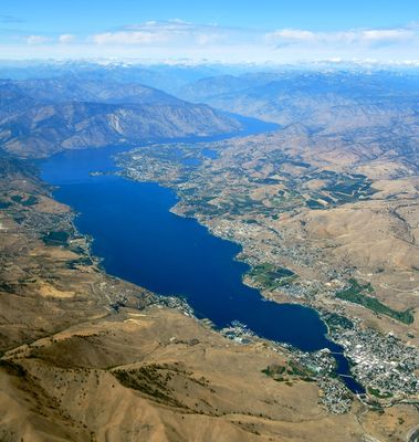 Chelan, Lake Chelan, Wapato Point, Wapato Lake, Rose Lake, Fields Point Landing, Slide Ridge, Chelan Mountain, Sawtooth Ridge 