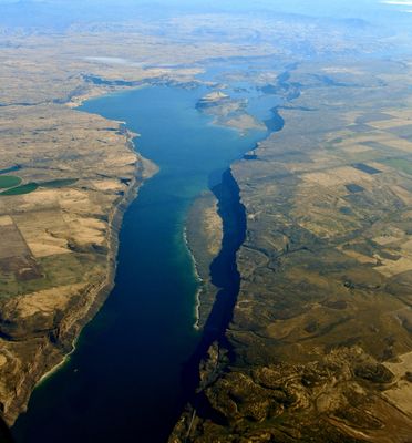 Banks Lake, Upper Grand Coulee, Highway 155, Paynes Gulch, Steamboat Rock, Foster Coulee, Barker Canyon, Cache Butte 