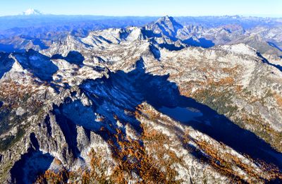 Fall Colors on Enchantment Lakes and Basin, Mount Stuart, Stuart Range, Mount Rainier, Washington 254