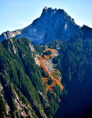 Fall on Gunnshy Peak, Cascade Mountains, Washington 191  