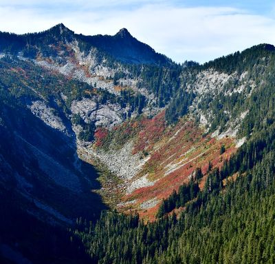 Excelsior Creek and Ragged Ridge with Autumn Foliages, Index, Washington 247  