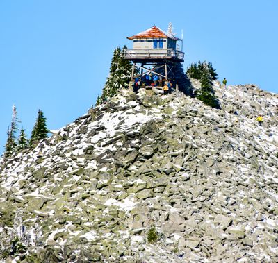 Granite Mountain Lookout on Granite Mtn,  Cascade Mountains, Washington 166  