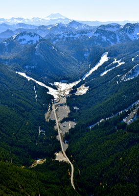 Crystal Mountain Ski Area, Crystal Mountain, Bullion Basin, Elizabeth Creek, Mount Adams, Washington