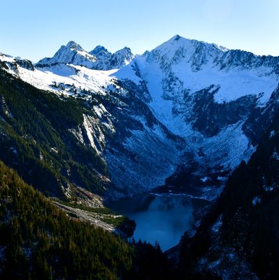 Copper Lake, Vesper Peak, Morning Star Peak, Del Campo Peak, Cascade Mountains, Washington 068  