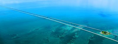 Pigeon Key, Seven Mile Bridge, Pigeon Key Banks, Moser Channel, Florida Bay, Florida Keys Overseas Highway 1, Florida 275