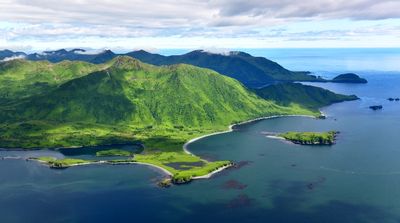Bluff Point, Pillar Point, Ladder Island, Ermine Point, Santa Flavia Bay, Inner Right Cape, Kodiak Island, Alaska 2169 