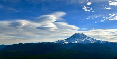 Standing Lenticular Formation by Mount Rainier, Cascade Mountains, Washington 142  