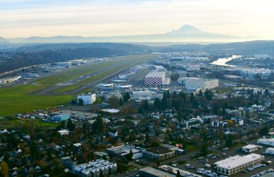 Georgetown, Duwamish River, Beacon Hill, Boeing Field, Boeing Flight Test, Mount Rainier, Seattle, Washington 059