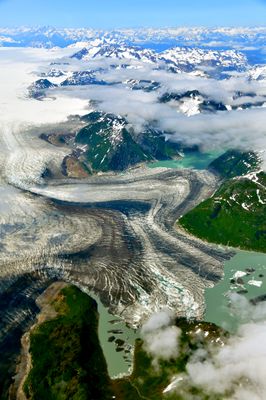 Glacier Bay National Park, Brady Glacier, Abyss Lake, Threesome Mountain, Alaska 656  