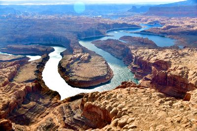 Gooseneck in San Juan River and Colorado River, Nasja Mesa, Navajo Bench, Navajo Nation, Utah and Arizona 366  