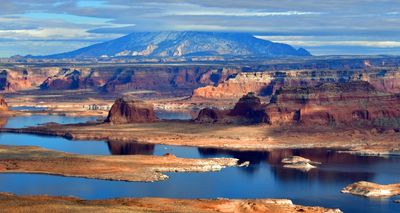 Lake Powell, Colorado River, Rainbow Plateau, Navajo Mountain, Navajo Nation, Utah Arizona 133 